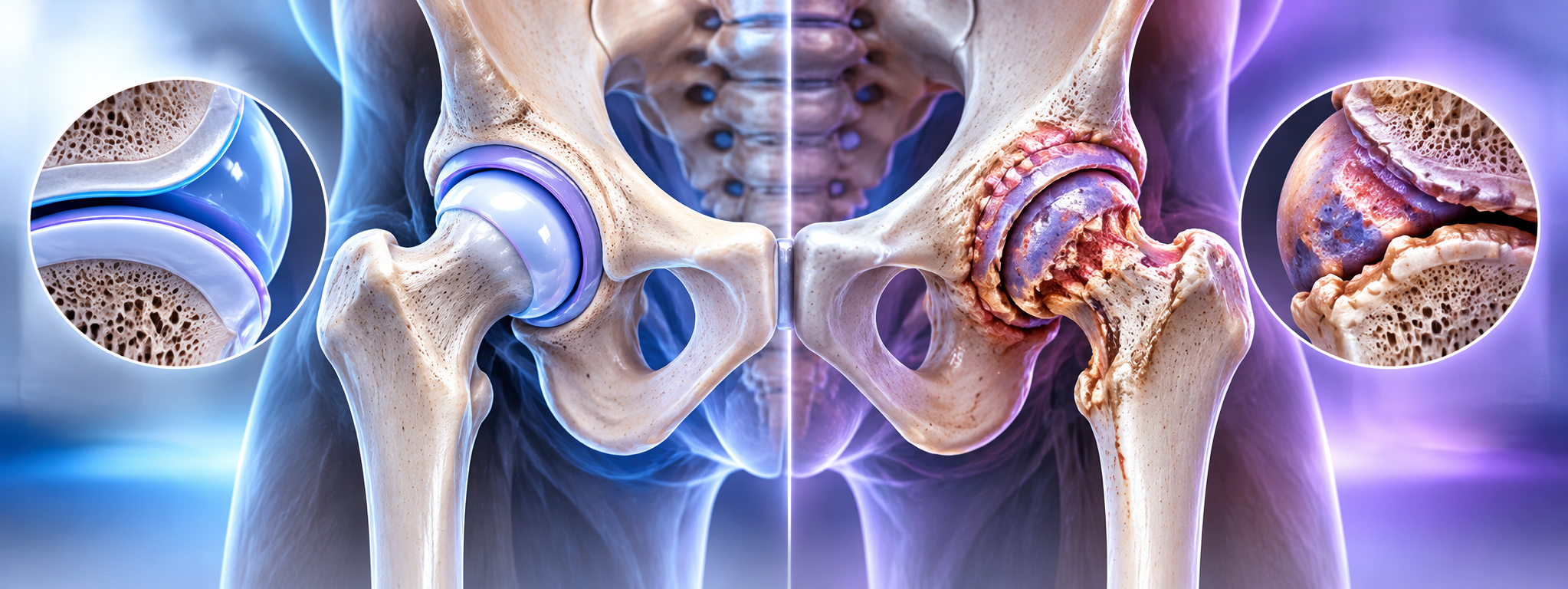 Hip arthritis and joint damage