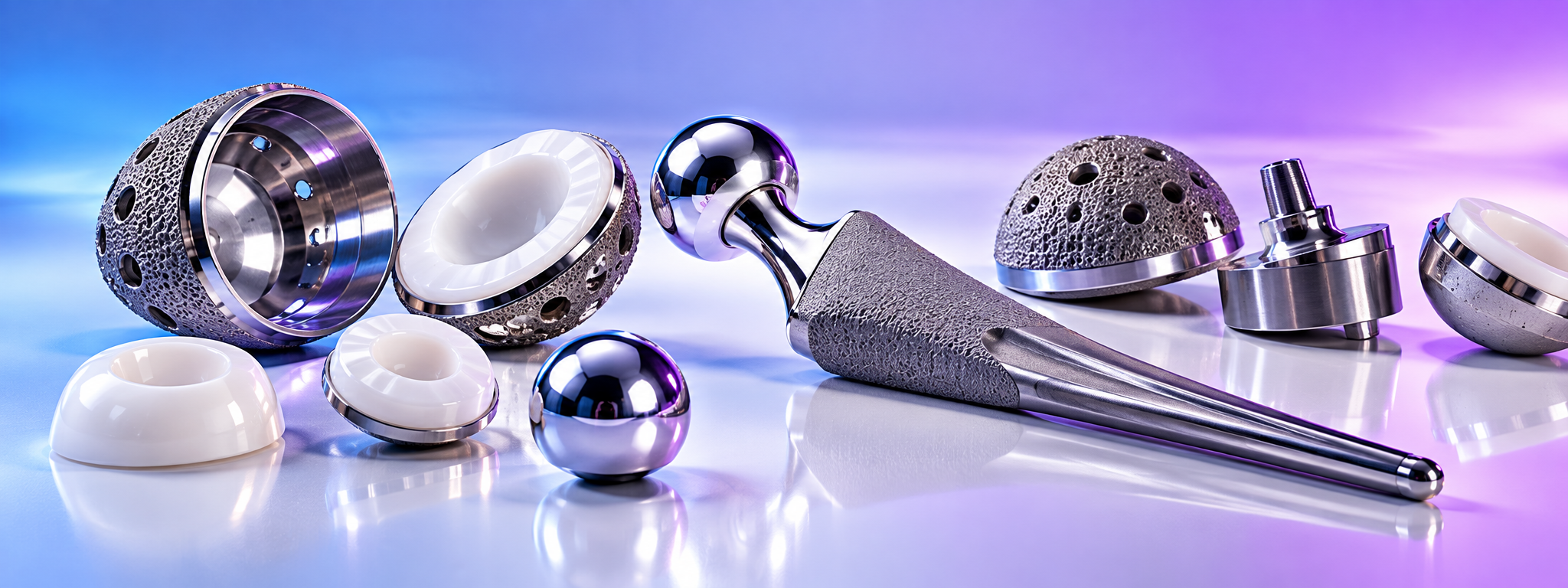 Hip replacement implants and components