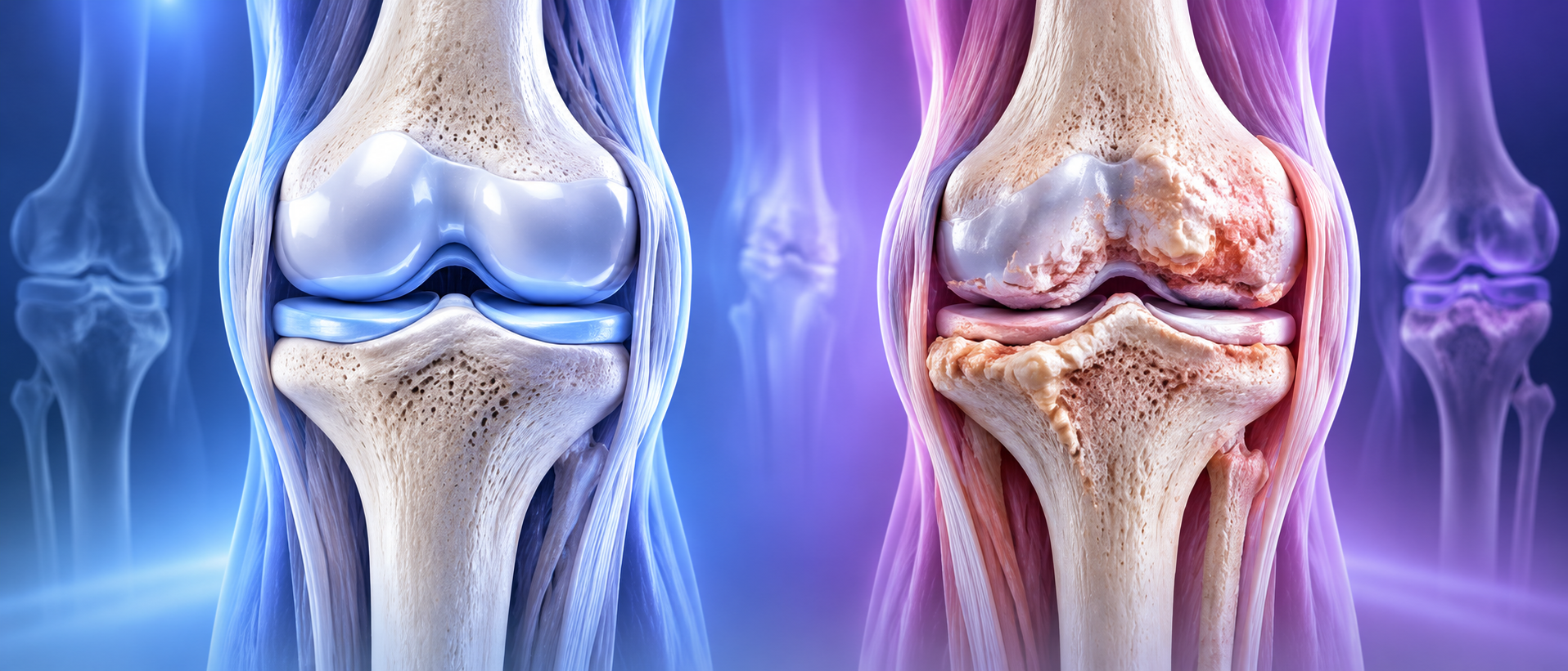 Knee arthritis and joint damage
