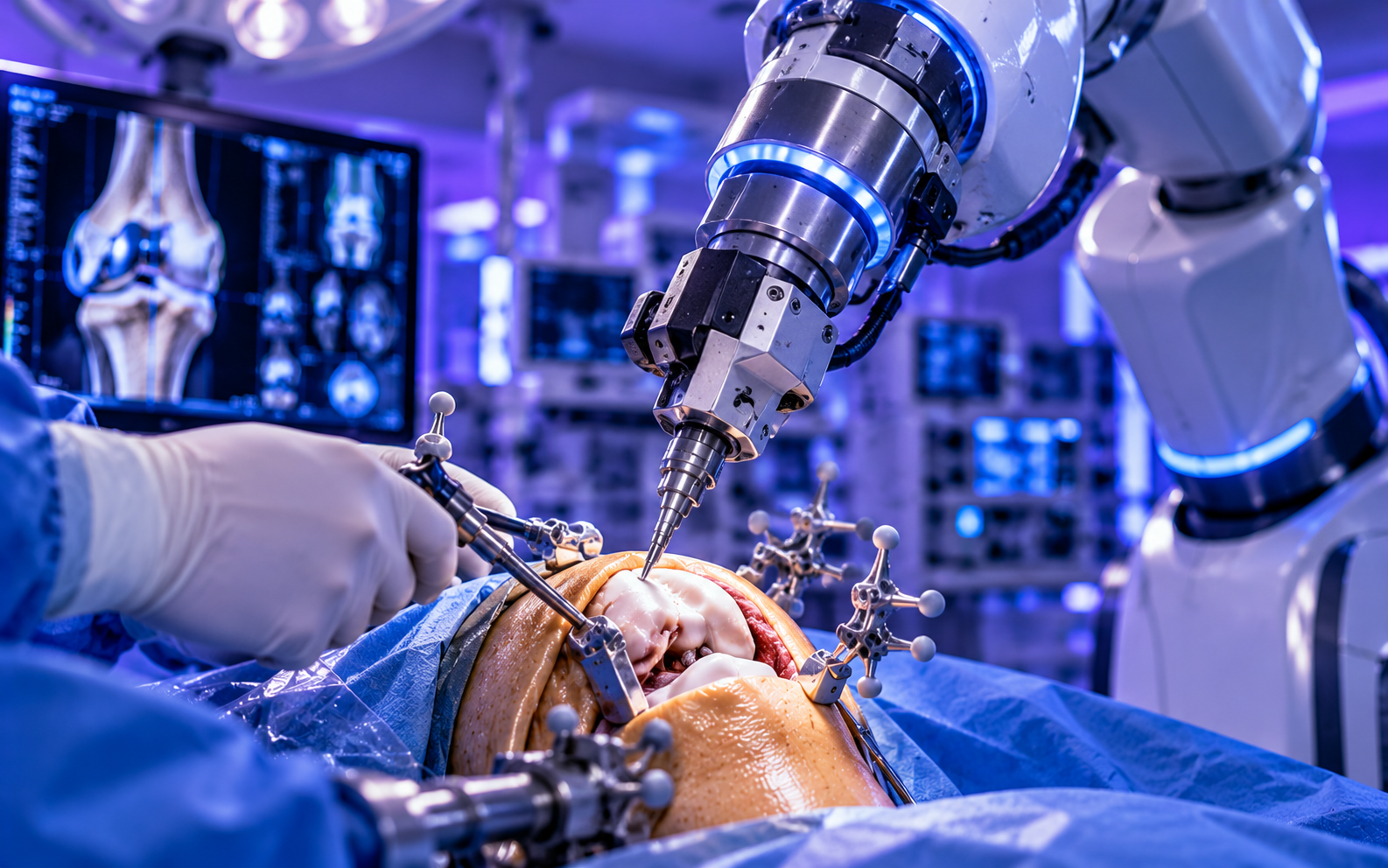 Robotic guidance during surgery