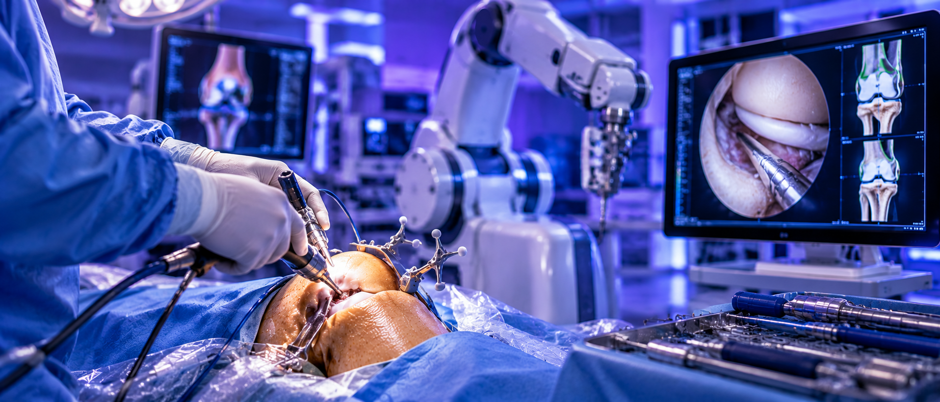 Surgeon in full control during robotic-assisted knee replacement