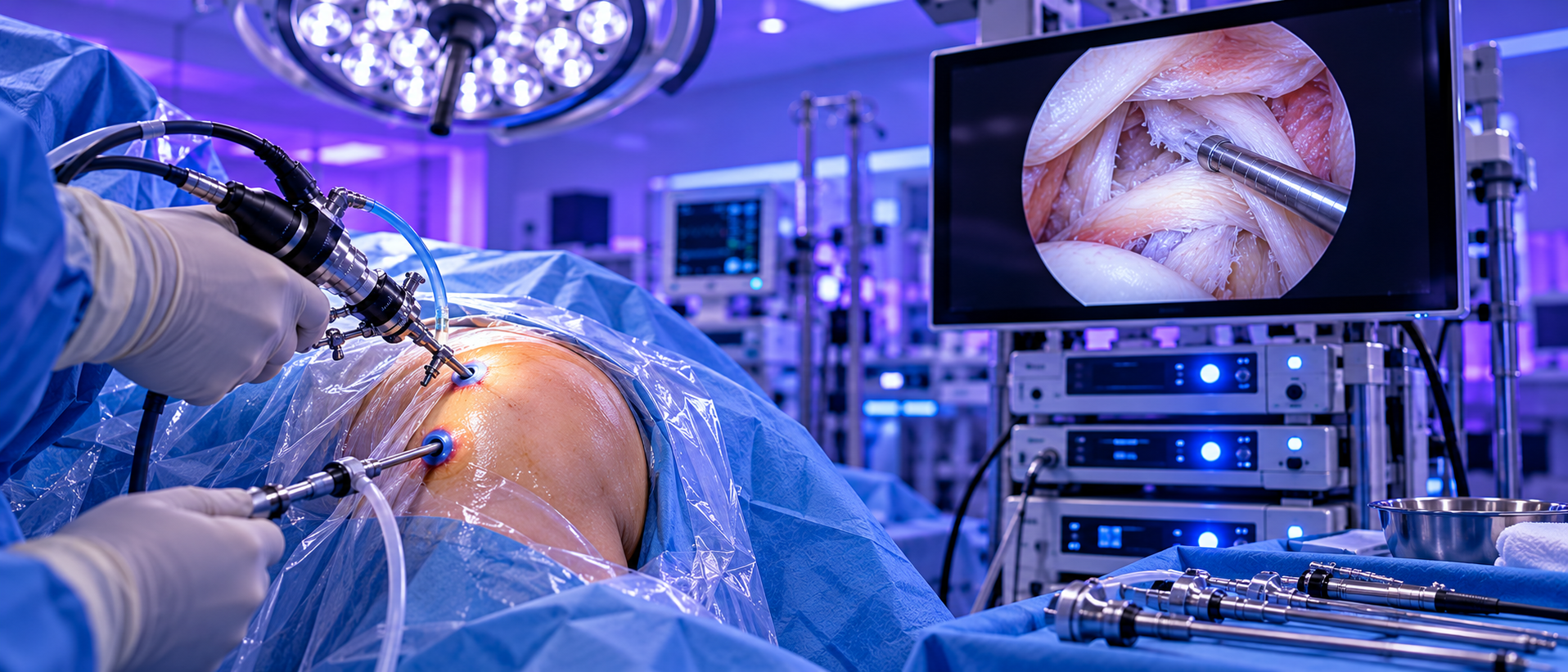 Shoulder arthroscopy procedure